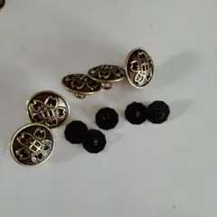 学ラン　ボタン　制服ボタン　裏ボタン　5個セット　標準学生服