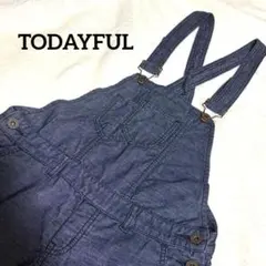 TODAYFUL サロペット コーデュロイ ネイビー レディース S 日本製のサムネイル