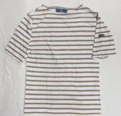 セントジェームス ボーダー Tシャツ XXS フランス製 ベージュ ホワイトのサムネイル