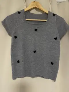 ハート♡のニットTシャツのサムネイル
