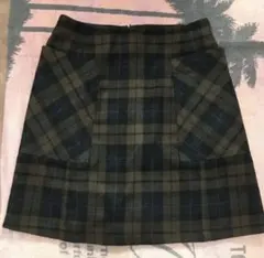 earth music＆ecologyスカート　アース チェックスカート