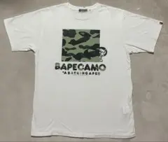 大人気A BATHING APE BAPE CAMO Tシャツ ホワイト Mのサムネイル