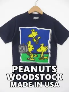 90s USA製 ウッドストック Tシャツ M シングルステッチ ピーナッツのサムネイル