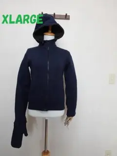 新品☆タグ付　XLARGE USA製　フリースジャケット　XS レディースM程度