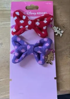 ディズニーリゾート ヘアゴム ミニーマウス 2個