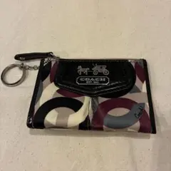 COACH 幾何学模様 コインケース