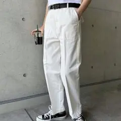amdme ワイドベイカーパンツ　ホワイトのサムネイル