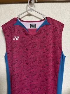 YONEX ノースリーブシャツ M ピンク/ブルー　2024年日本代表