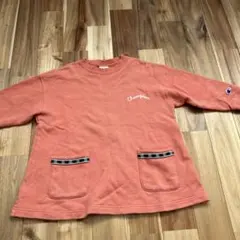Champion オレンジ 長袖 トップス