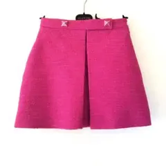 VALENTINO　スタッズ　ツイード　スカート