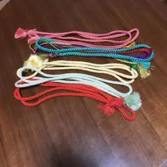 カラフル房付き帯締め5本セット