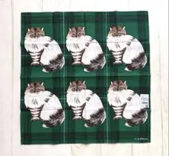 新品　松尾ミユキ　ハンカチ　lin 猫　ねこ　ネコ　キャット