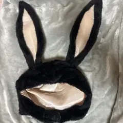 うさぎ 黒 被り物 コスプレ