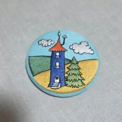 ムーミン 刺繍缶バッジコレクション ムーミン屋敷