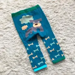 未使用 rag mart ラグマート ワンちゃん柄 青 レギンス 80cm 動物