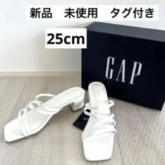 【新品、未使用、ダク付き】GAP スクエアトゥーミュール　25cmのサムネイル