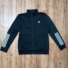 adidas アディダス キッズ ジャージ ジャケット ブラック