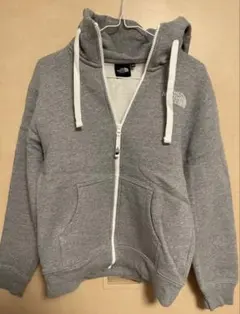 【美品】ノースフェイスパーカーフルジップXSグレー THE NORTH FACE