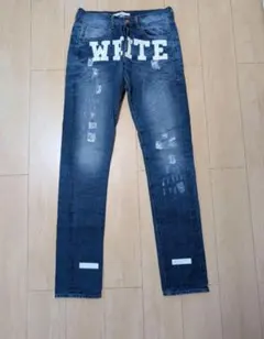 n*r様 【最初期レア】Off-White ホワイトロゴ デニム 33インチのサムネイル