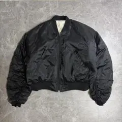 極美品 バレンシアガ バック刺繍 MA-1 フライトジャケット ブラック 50 2026年最新】バレンシアガ MA-1の人気アイテム - メルカリ