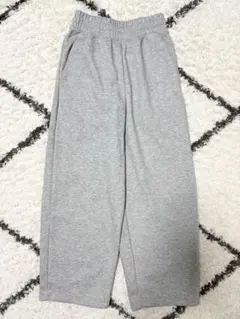 【未使用・XS】UNIQLO C スウェットワイドパンツ グレー