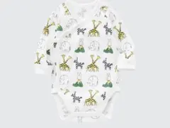 ユニクロ　ベビー肌着　2枚セット　ボディスーツ　前開き