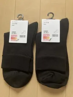 ★未使用★【UNIQLO】ユニクロ ヒートテックソックス ブラック 2足セット★