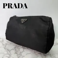 PRADA プラダ テスート ナイロン ポーチ マルチケース ブラック 三角