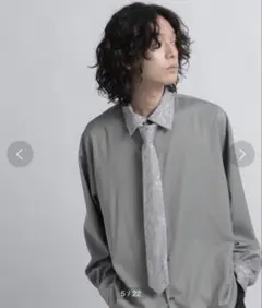 HAREジャガードネクタイツキシャツ　(定価11000円)