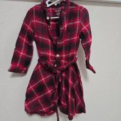Ralph Lauren 赤と黒のチェック ワンピース　12M