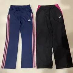 アディダス ネイビー　ディズニー　ブラック ピンク　ジャージパンツ 2点セット