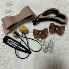 ヘアアクセサリーセット 8点