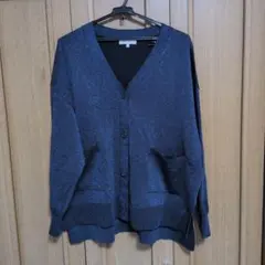 グローバルワーク　ラメ入カーディガン　ネイビー　Ｌ