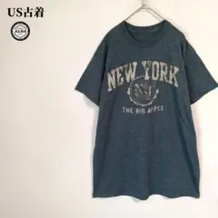 US古着　Tシャツ　USA直輸入　NEW YORK　ヴィンテージ　グレー　半袖