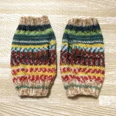 オパール毛糸のハンドウォーマー　フリーサイズ　ハンドメイド　#2104