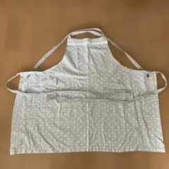 子ども用　水玉模様のハーフエプロン