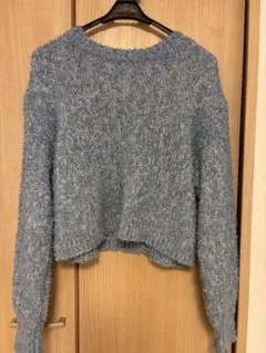 【美品】RETRO GIRL♡青ニット