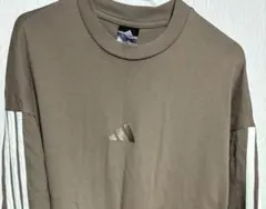 adidas アディダス 長袖Tシャツ カーキ