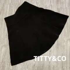 (E)TITTY&CO フレアスカート ミニ ブラック