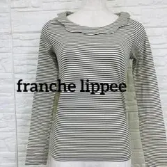フランシュリッペ　お花のカットソー フランシュリッペ フレア袖花柄Tシャツ 総柄 フレア ギャザー 日本製 M