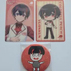 カラフルピーチからぴちゆあんくん オフィシャルショップ クリアカード直筆缶バッジ