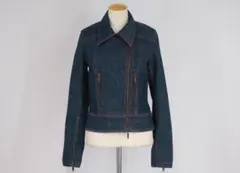 希少　CELINE ジップアップデニムジャケット トリオンフパッチ