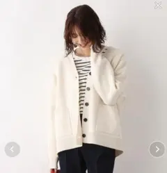 GLOBAL WORK リッチライトニットVカーディガン M