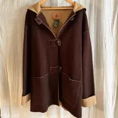 【 ちこ様 専用 】ウール フード付き ダッフルコート ブラウン