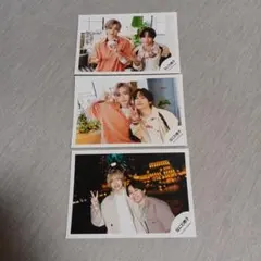 なにわ男子　道枝駿佑　藤原丈一郎　公式生写真 3枚セット ポストカードサイズ