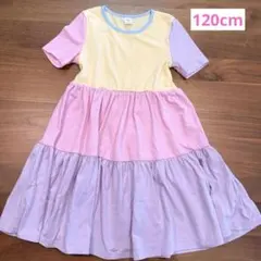 SHEIN パステルカラー 半袖ワンピース 7Y 120cmのサムネイル