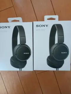 ソニー　MDR-ZX110／B　密閉ダイナミック　ステレオヘッドホン　2個　有線