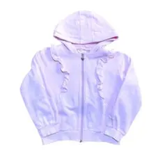 メゾピアノ ピンクフリル パーカー140cm