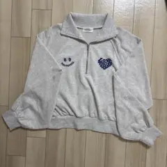 グレー ハーフジップ トレーナー M 値下げ⭕️