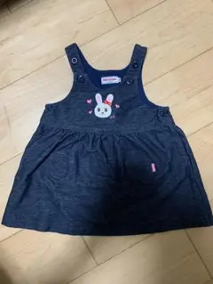ミキハウス ウサギ刺繍 ワンピース Fサイズ
